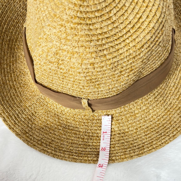 Nicole Marciano Stylish Straw Sun Hat with Brown Ribbon - Picture 5 of 7